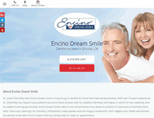 Tablet Screenshot of encinodreamsmile.com
